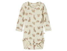 Lil Atelier turtledove animal print bodysuit